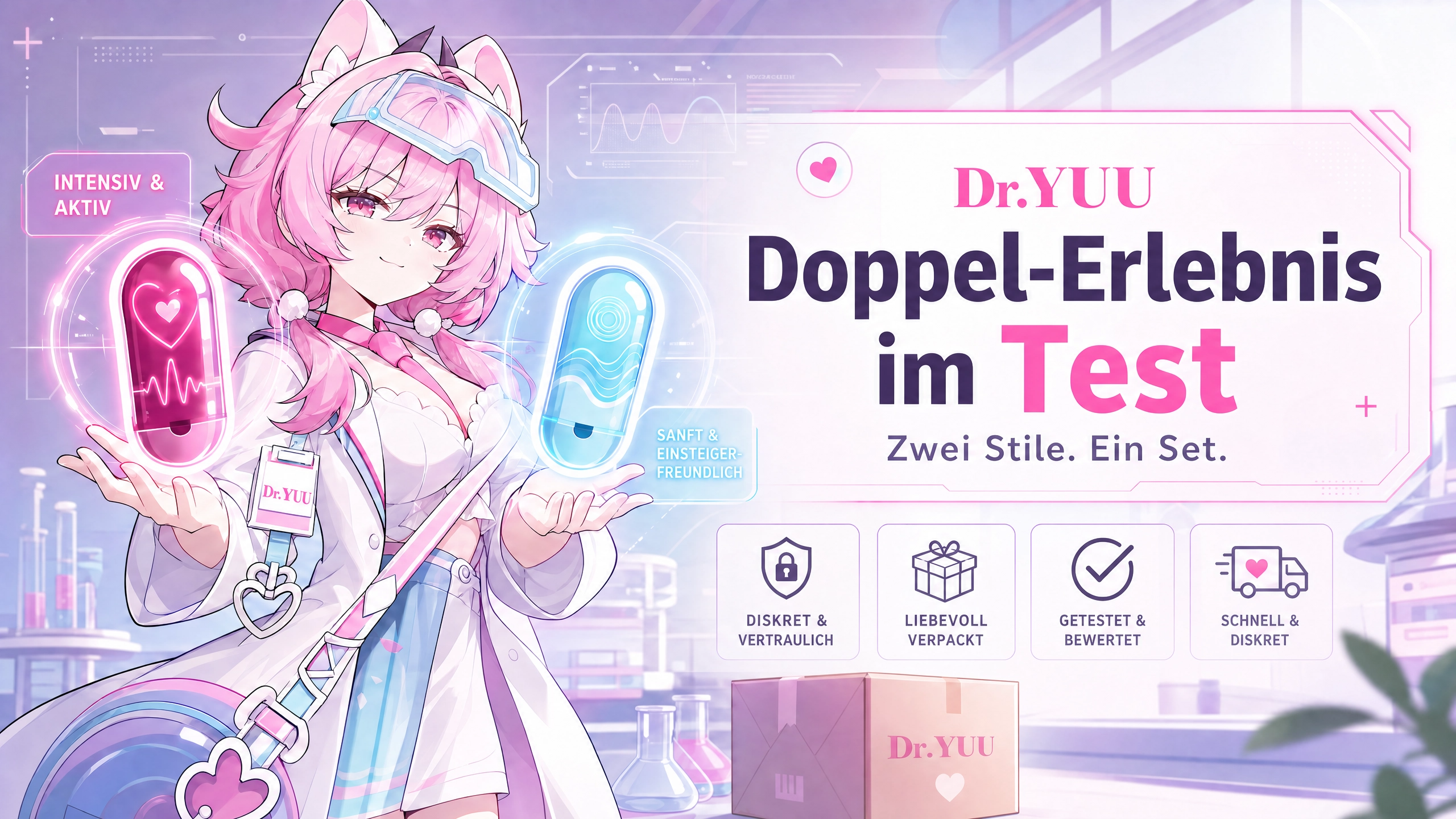 Dr.YUU Doppel-Erlebnis im Test: Zwei Charaktere, zwei Stile, ein Set | DR.YUU™ Ratgeber - Masturbator & Sexspielzeug