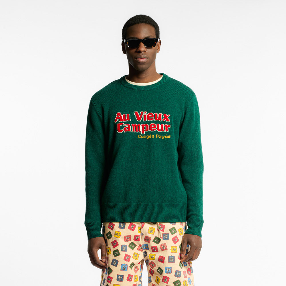Au Vieux Campeur - Pull Robert - Vert Forêt