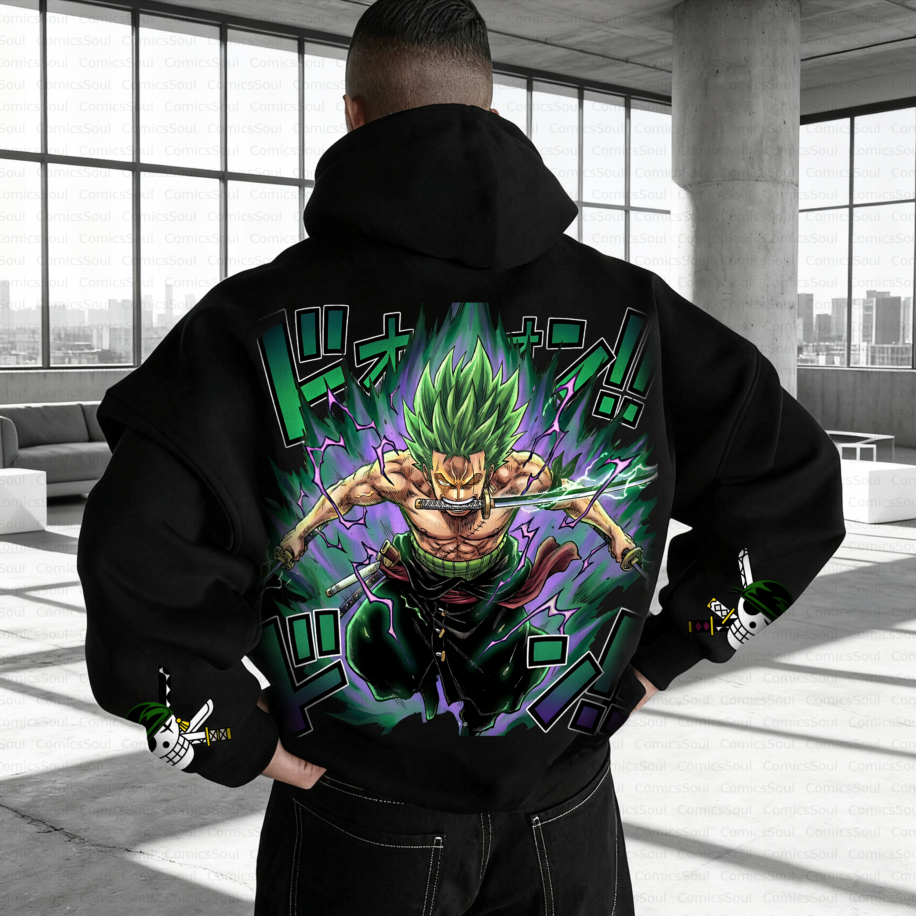 Unisex Anime Inspired Vintage Plush Hoodie