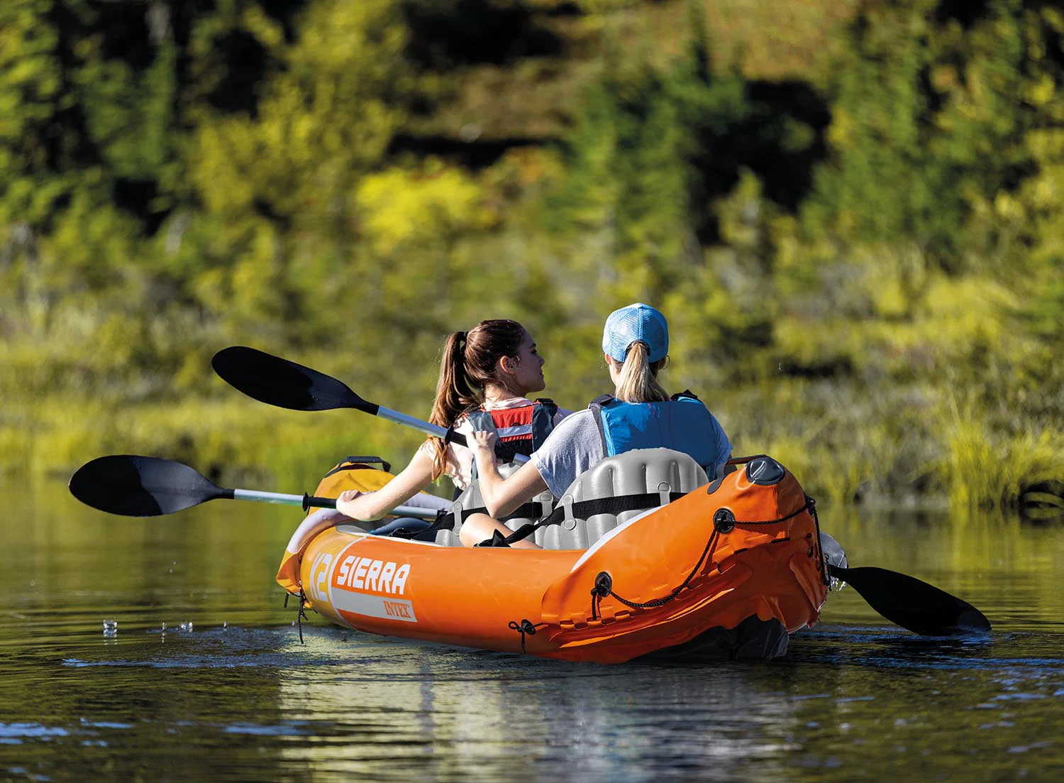Intex Sierra K2 Inflatable Kayak with Oars and Hand Pump - Image 3