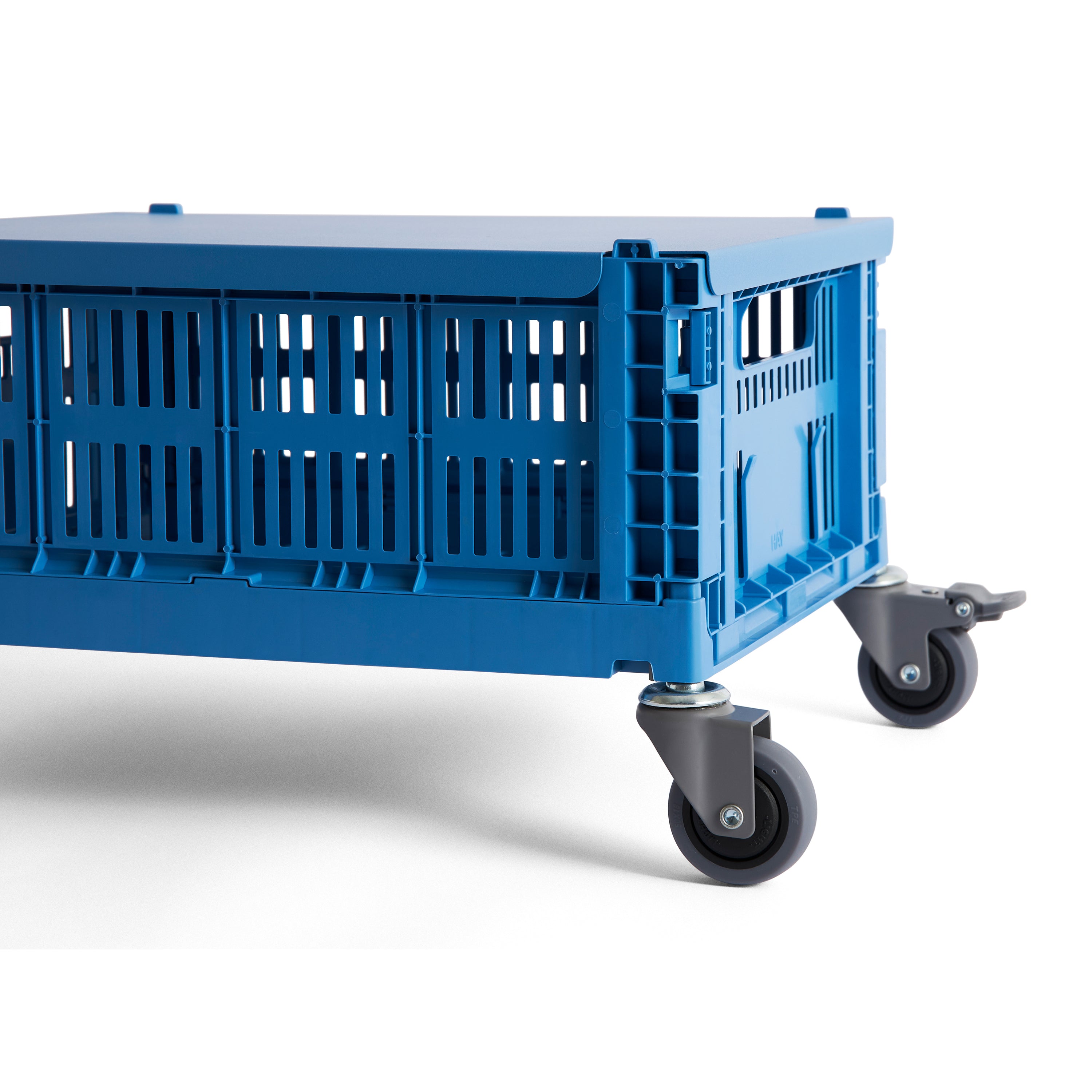 HAY Colour Crates Krat Wielen - Set van 4 - L