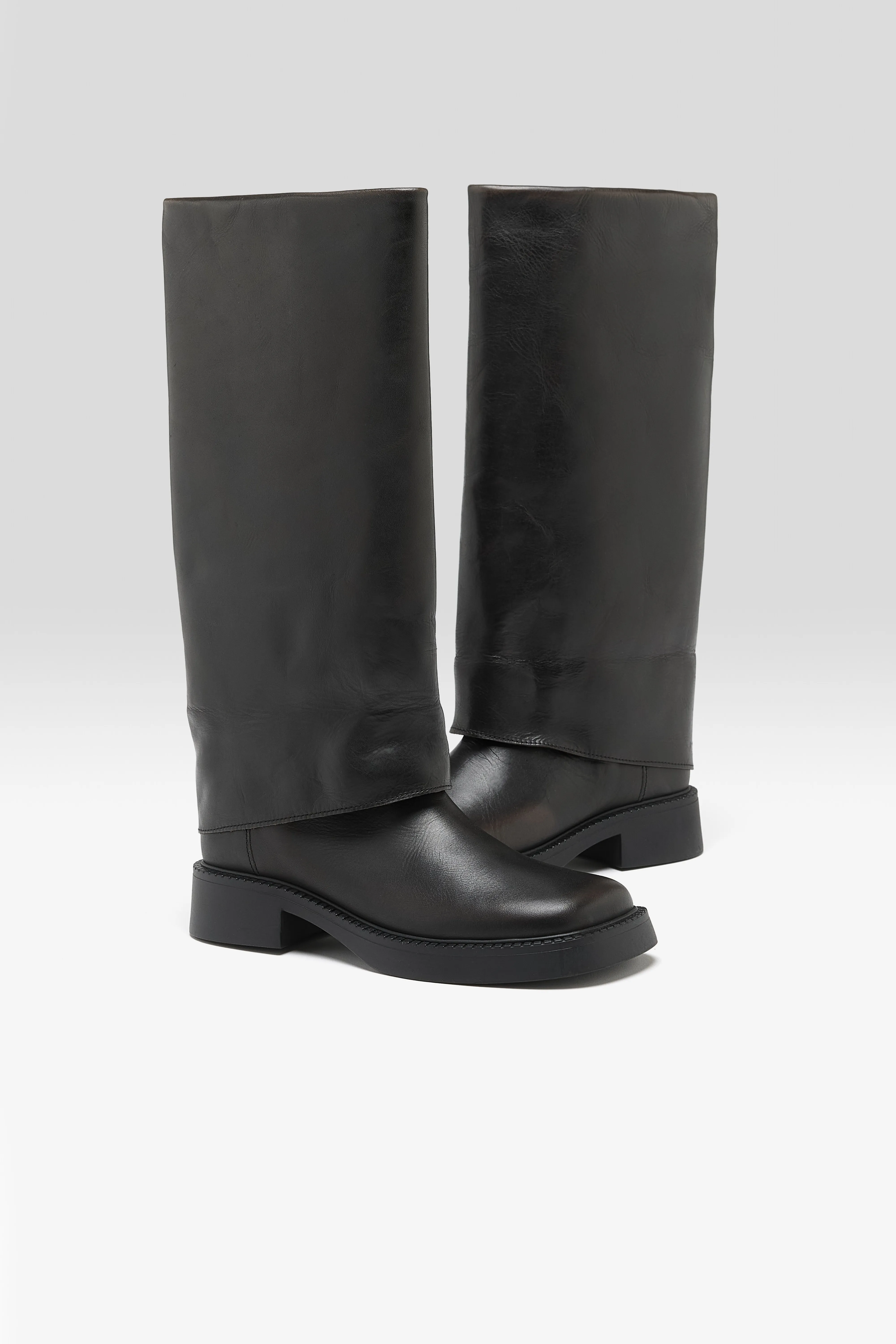 Bellerose Leala Brushed Leather Boots  (252 / W / BLACK)