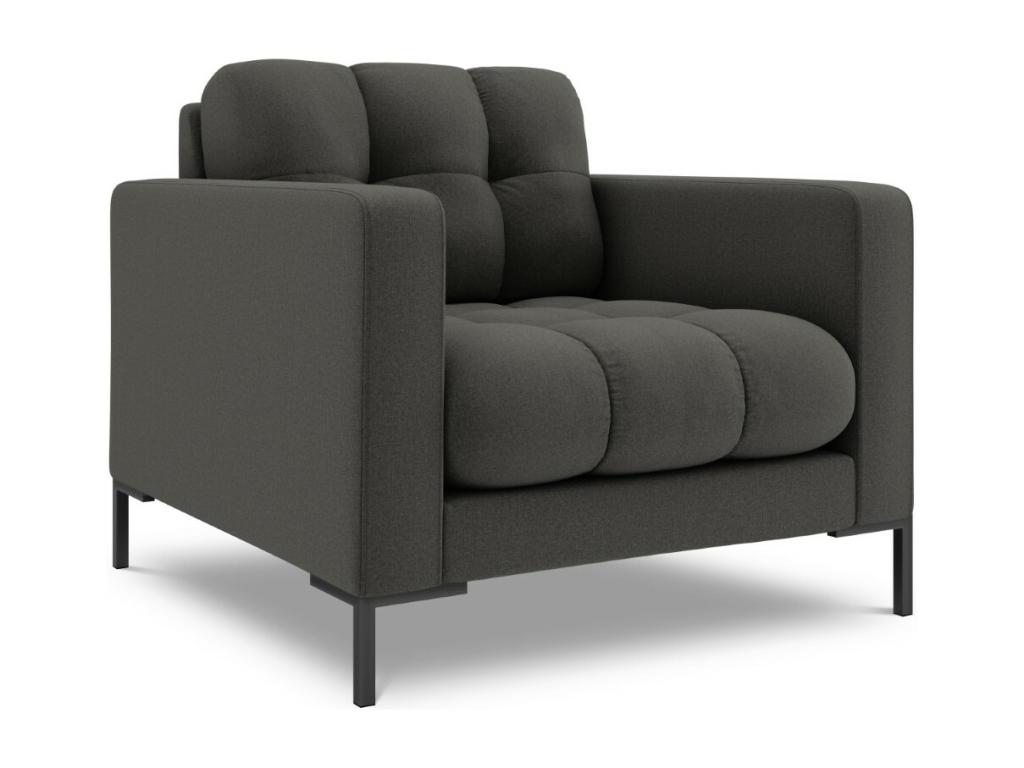 Sillón Cozetiq de tejido estructural gris oscuro - 87x92x75cm