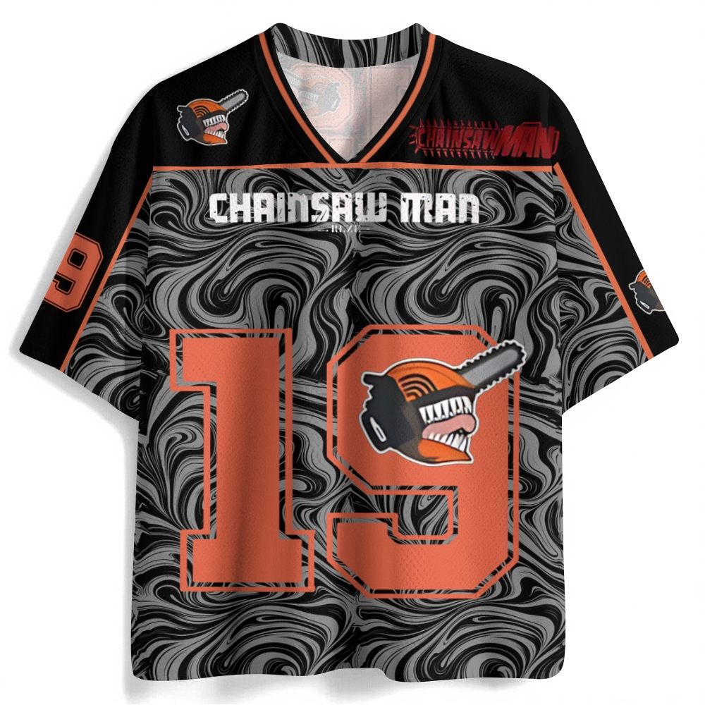 Chainsaw Man Anime Football Jersey