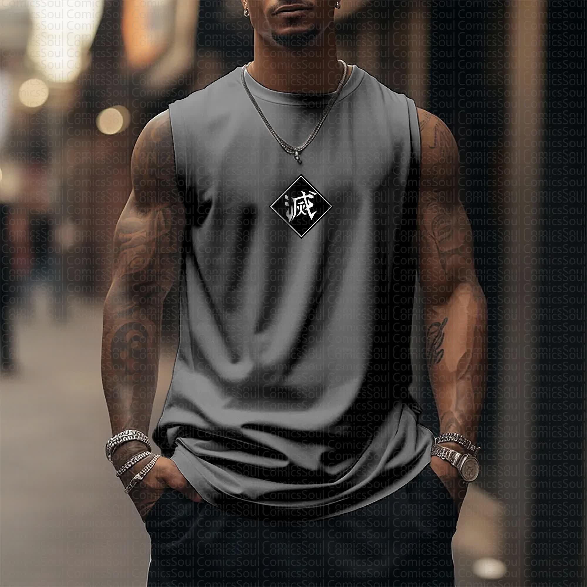 Unisex “Comicssoul X Comicssoul” Casual Anime  Tank Top TeeThreads Sustain the Scene with Custom Apparel