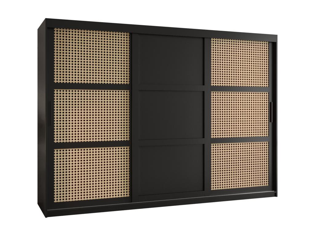 ARMARIO Nestliq 3 DE PUERTAS CORREDERAS 200/250/62 3 puertas negro
