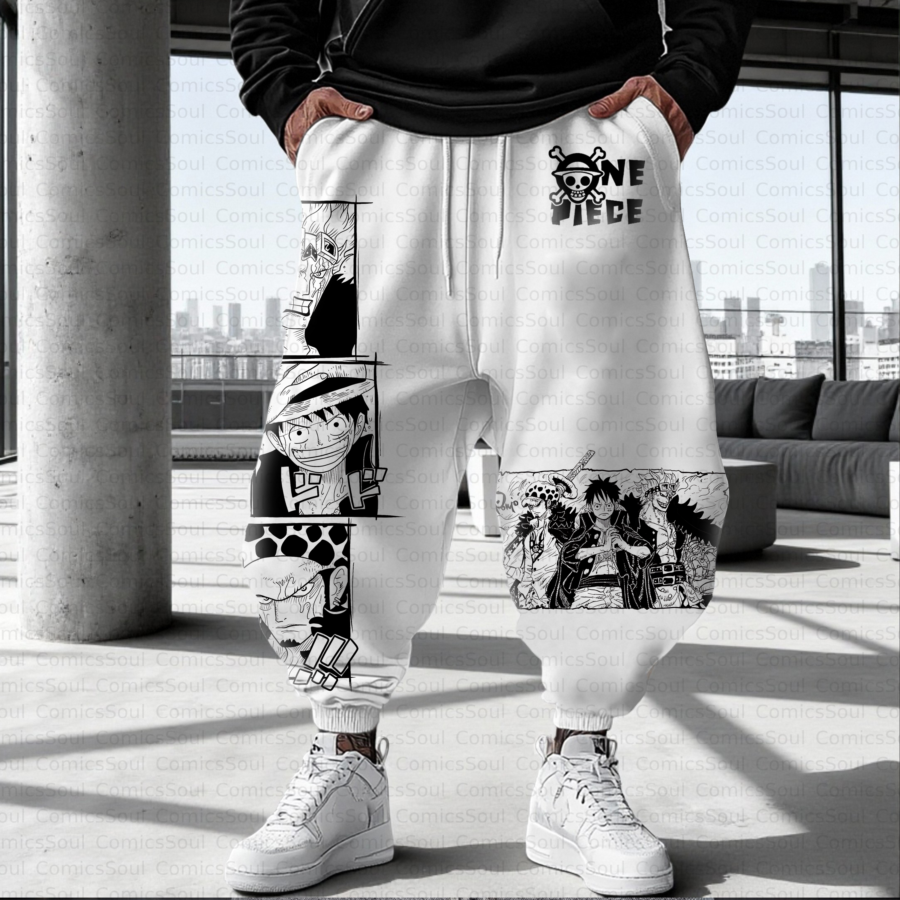 Unisex Casual Anime Streetwear Pant