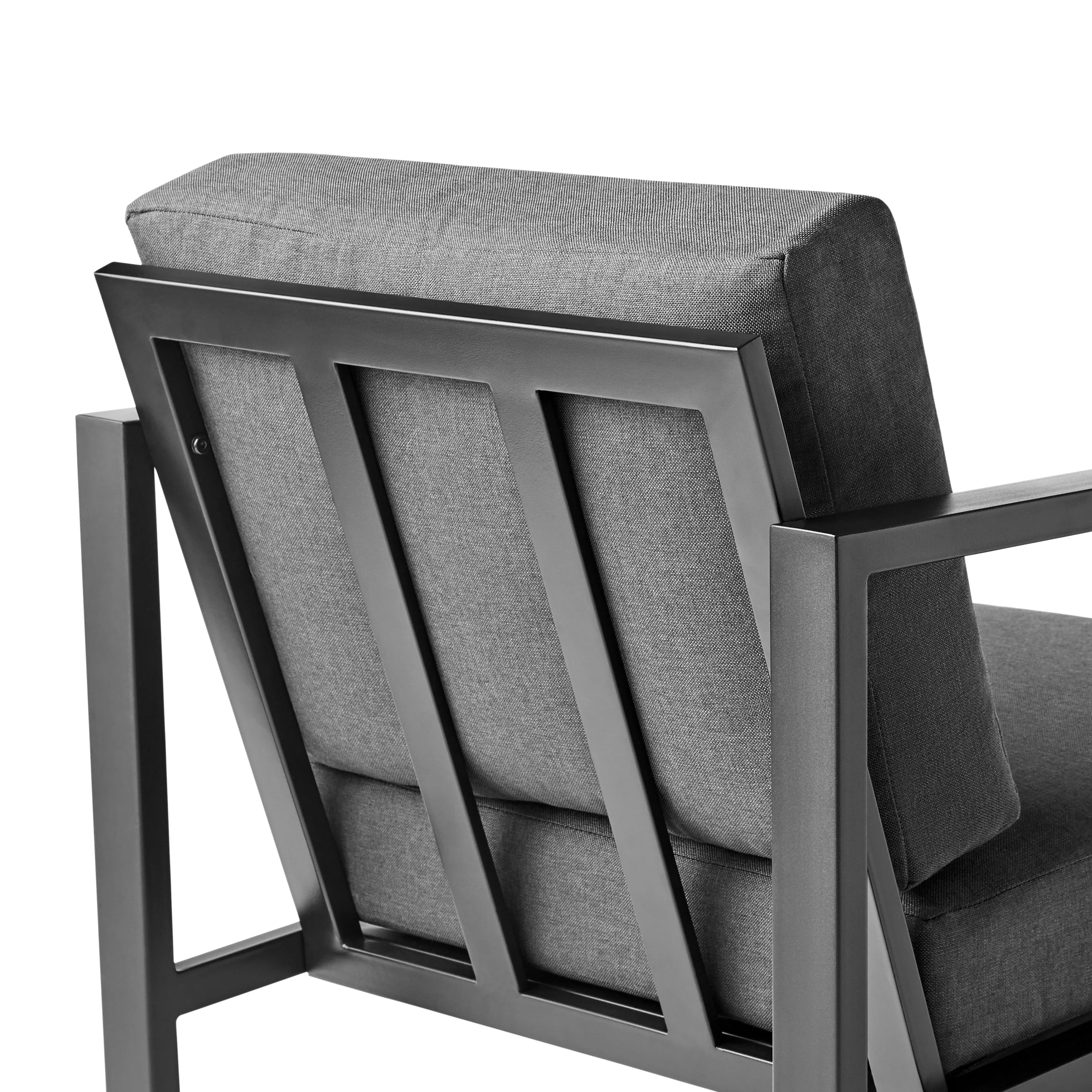 Mainstays Dashwood 4-Piece Outdoor Patio Conversation Set, Seats 4, Gray - Image 8