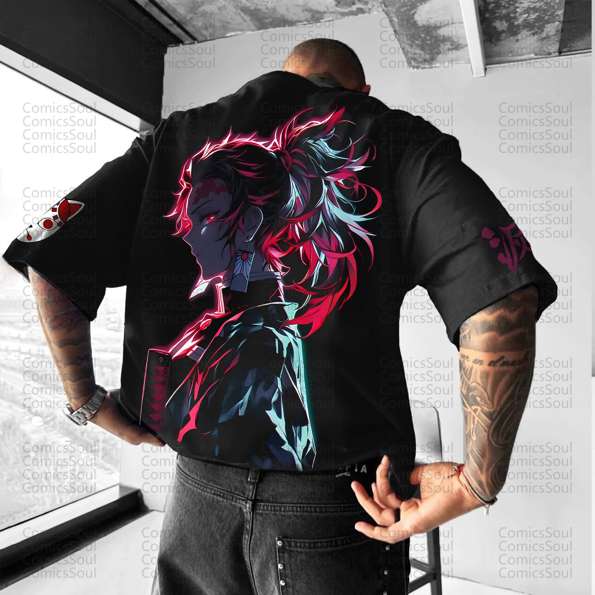 Unisex Anime Inspired Vintage T-Shirt丨Comicssoul
