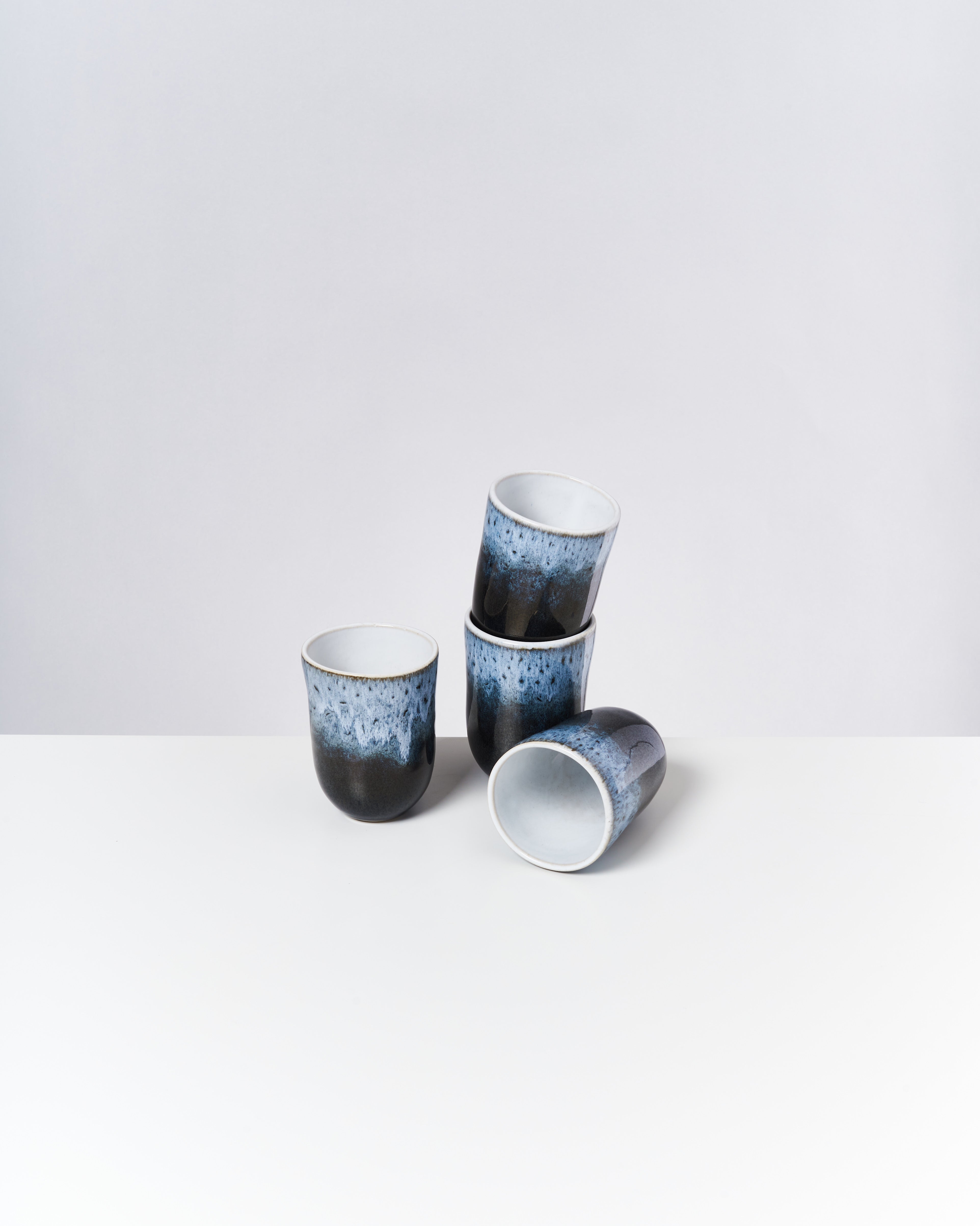 Alcachofra Becher groß schwarzblau 4er-Set