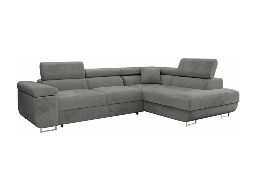 Sofá rinconero Kavehomedeco S100 Gris Función de descanso Caja de ropa de cama 274x203cm 04538BQEW
