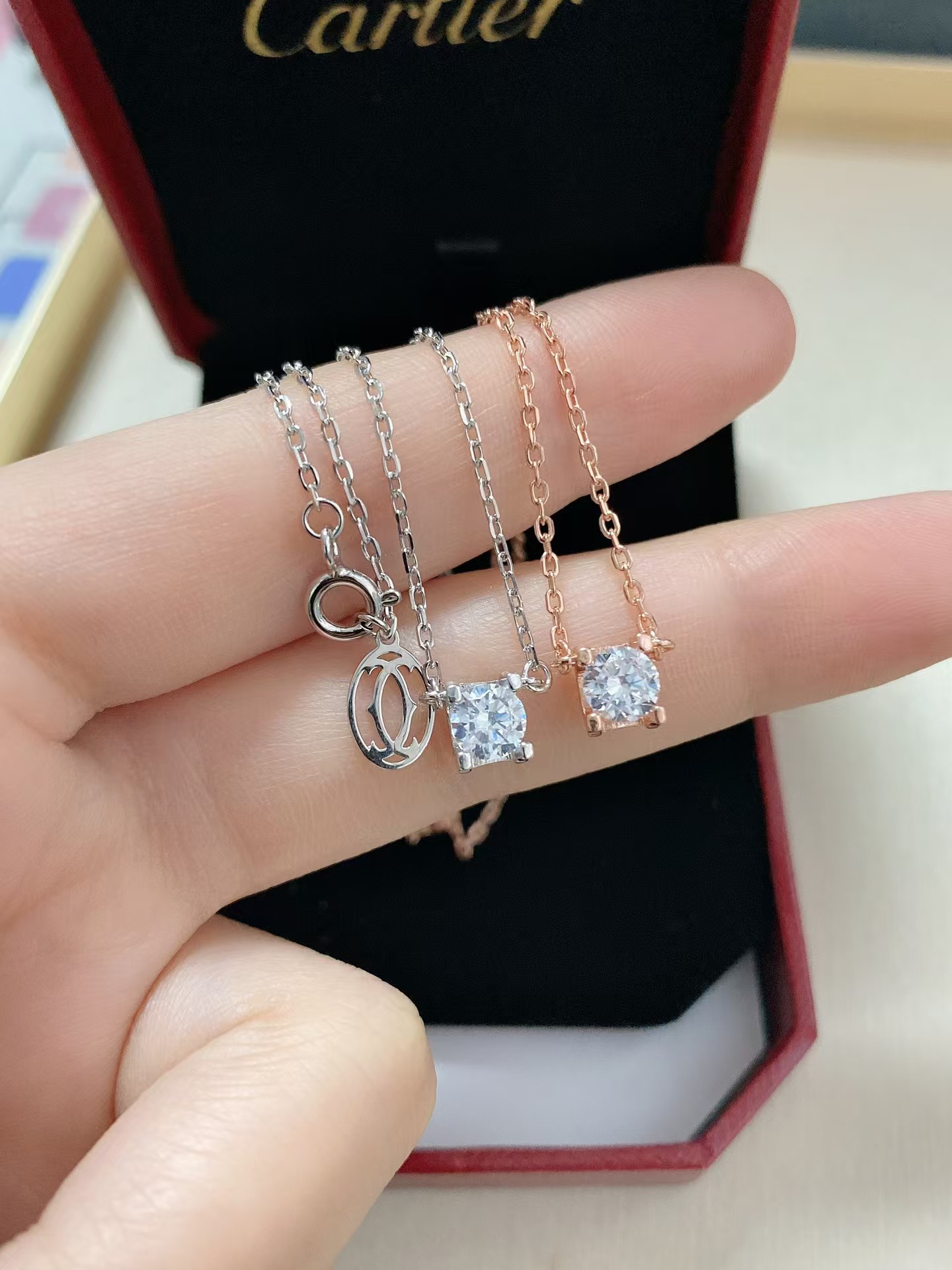 Cartier Diamond Pendant Necklace - Original Replica Club