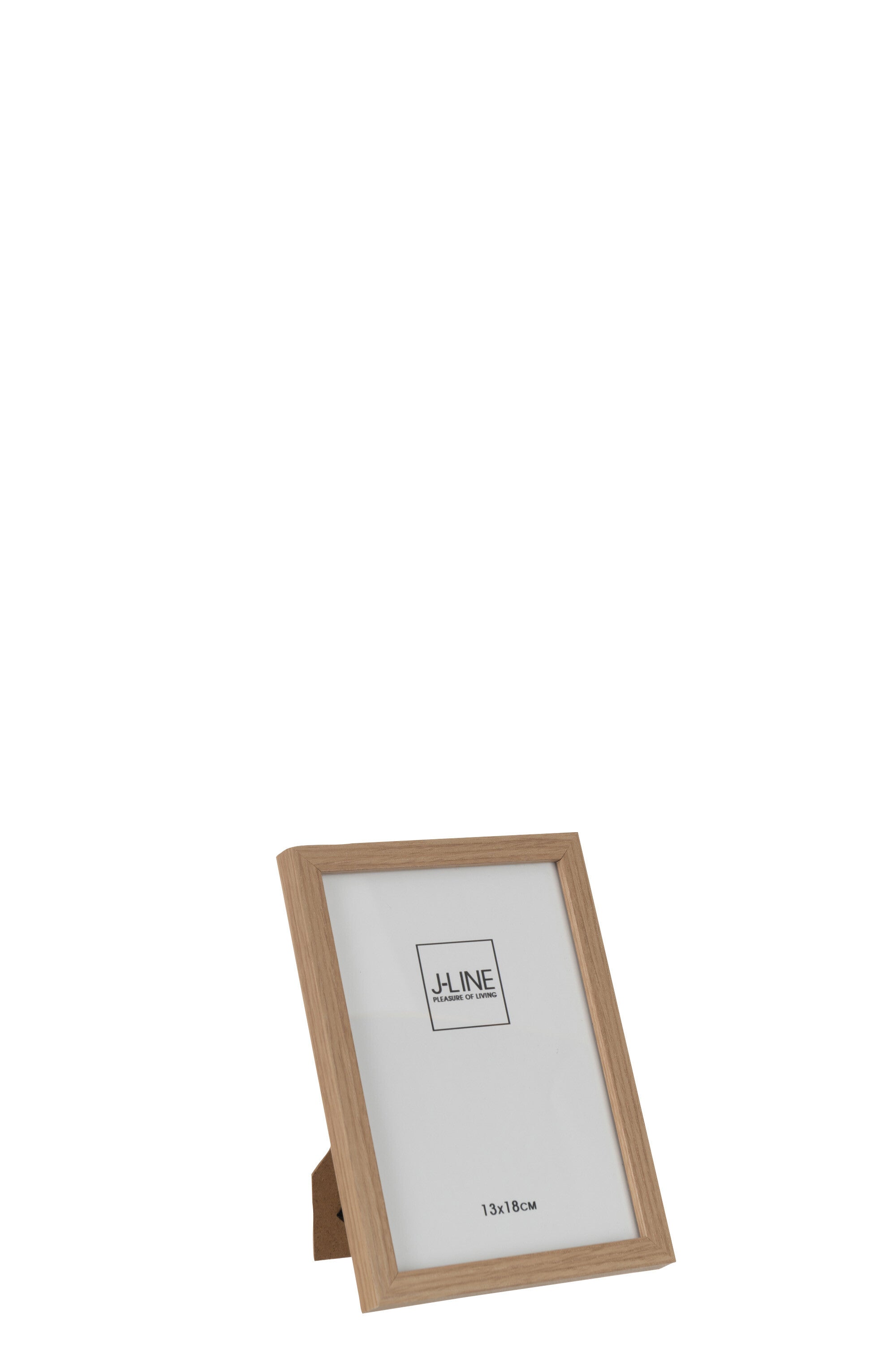 J-Line fotolijst Basic - hout - naturel - small - 2 stuks