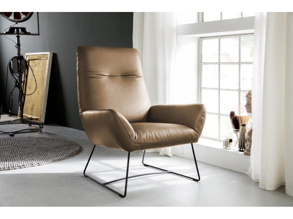 Sillón - marrón piel - Confortzx