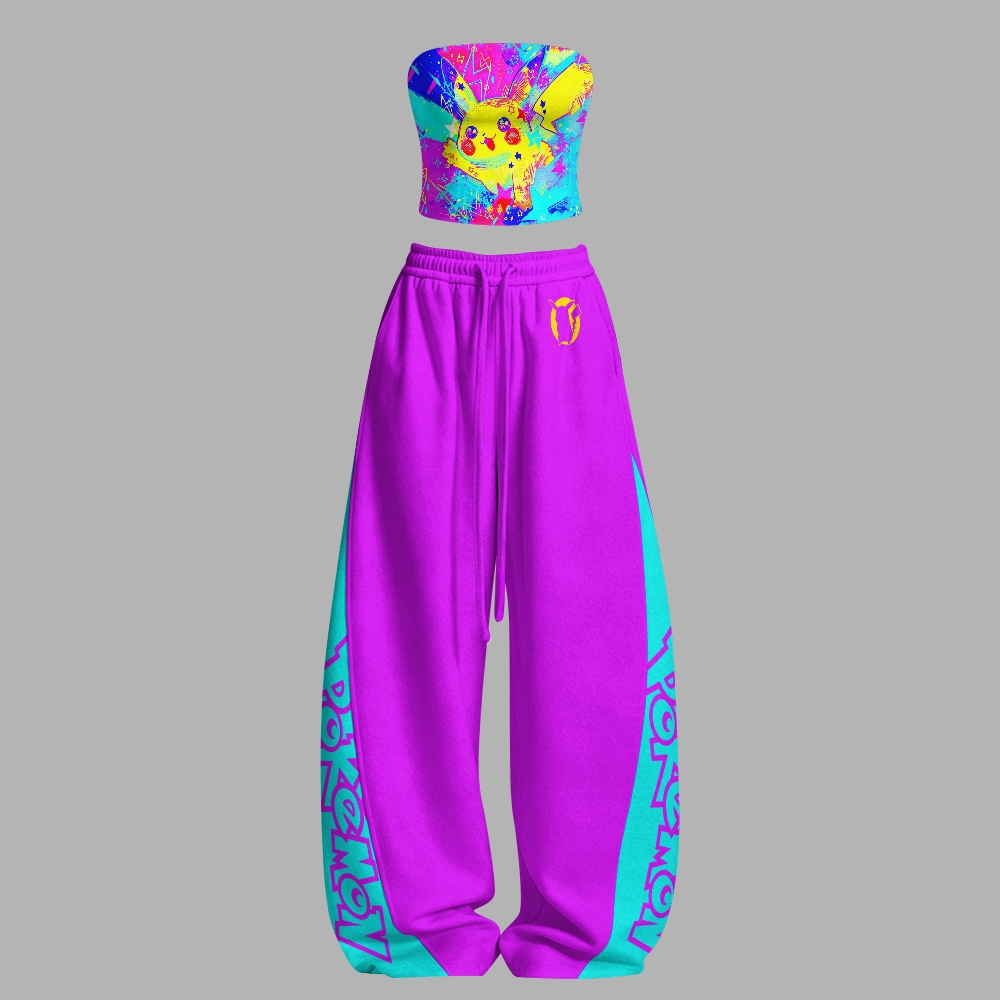 Pokémon Strapless Top  & Elasticated Trousers Two-Piece Set