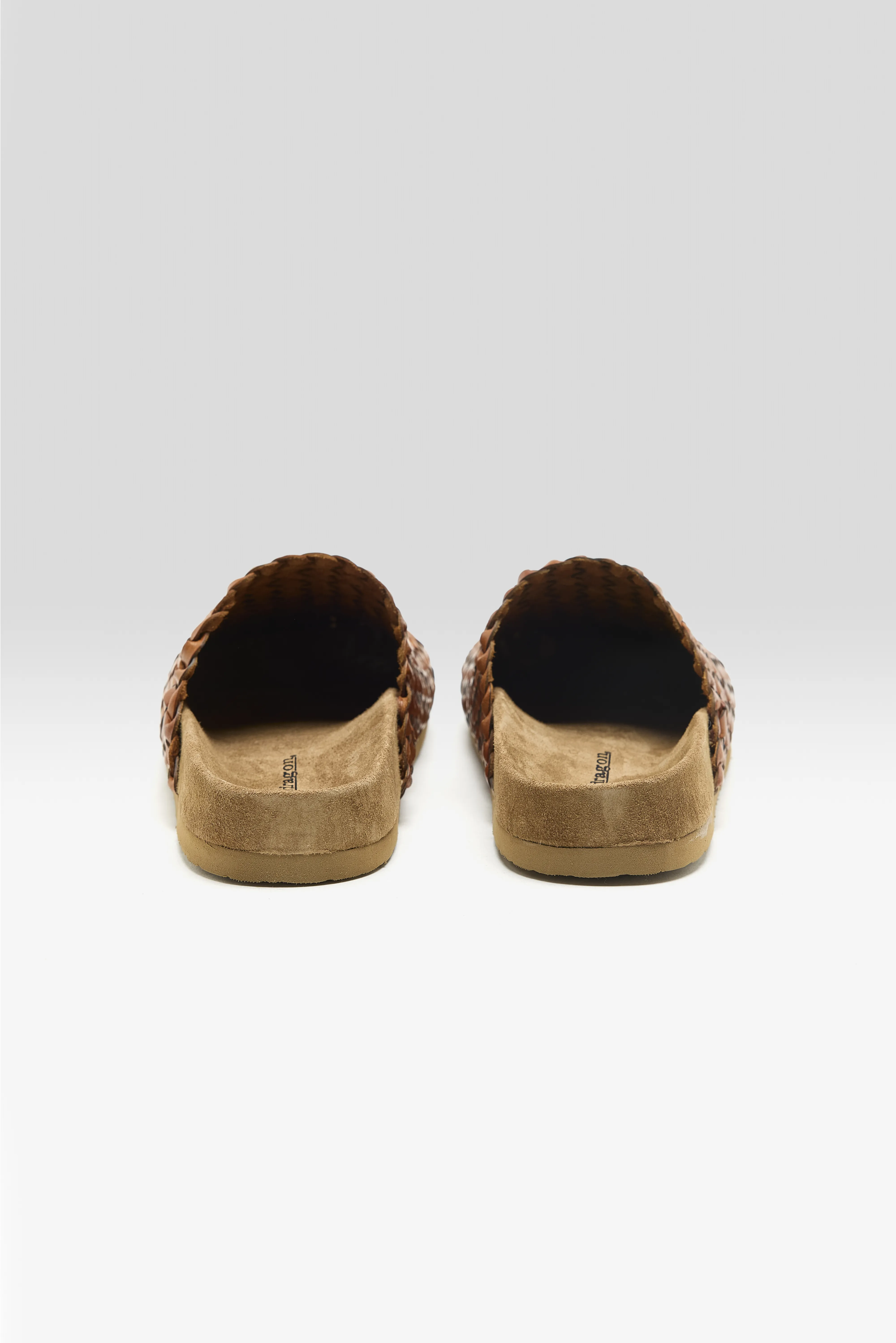 Bellerose Woven Leather Mule Sandals  (261 / W / BROWN)