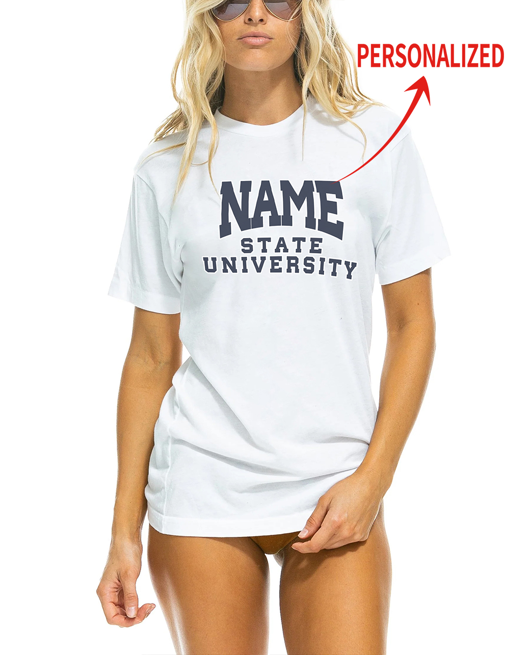 Personalized Name College T-Shirt 3 colors