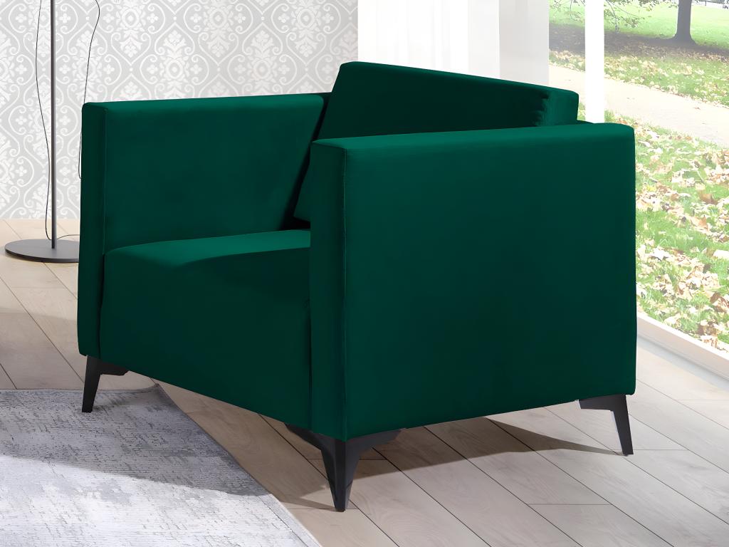 Sillón Confortzx K102 - Verde - 74x76x82cm - Tapiz - Patas Plástico