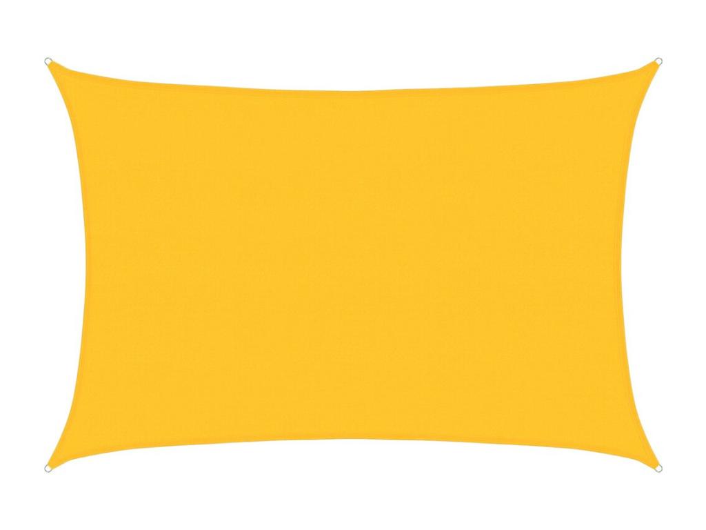 Vela de sombra 160 g/m² rectangular amarillo 5x7 m HDPE