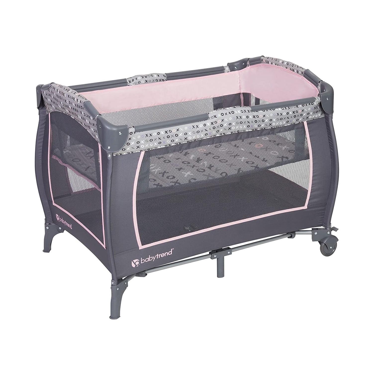 Baby Trend Trend-E Nursery Center Playard with Travel Bag - Starlight Pink - Image 2