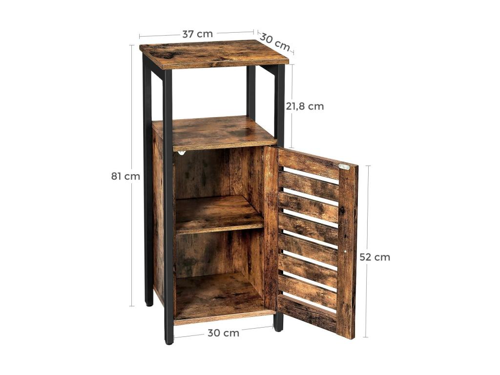 Pequeño armario de almacenamiento gabinete de pie 37x30x81 cm 12 0000809