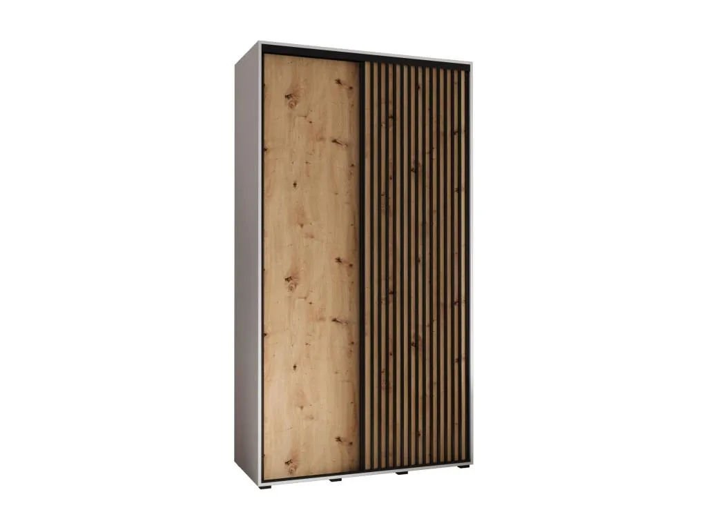 ARMARIO Lluesmahome 1 DE PUERTAS CORREDERAS 205.2/130/45 2 puertas (blanco/artisan) 42581JWMX
