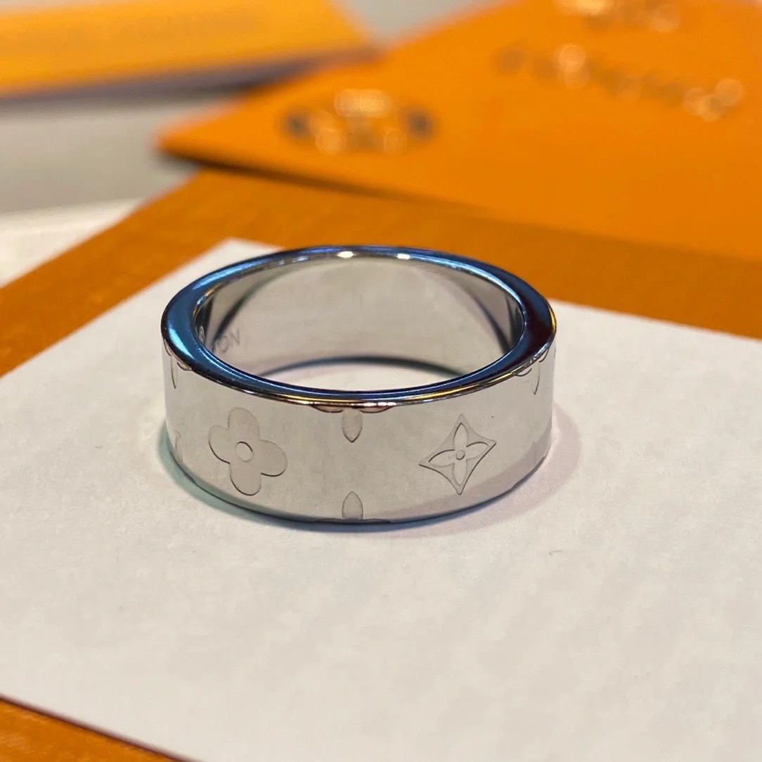 Louis Vuitton Debossed Monogram Men's Ring - Original Replica Club