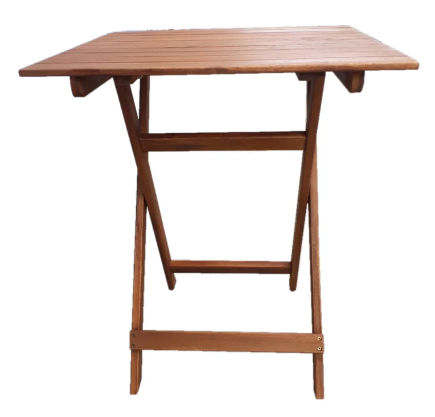 Mainstays Outdoor Patio 3-Piece Wood Bistro Set, Natural Color - Image 15
