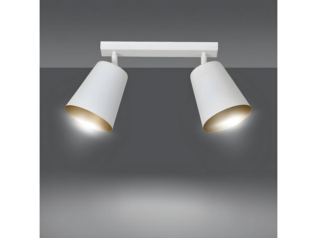 Lámpara de Techo Prism, Blanco, 50x30x15 cm, Casaplu