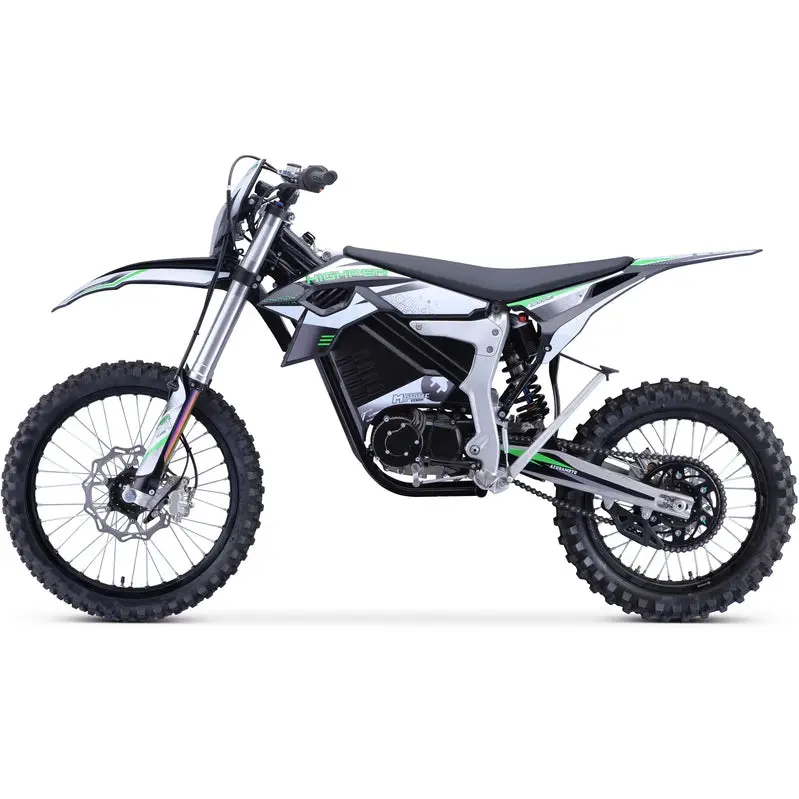 MotoTec Electric Dirt Bike 72V 12,000W White - Venom - Image 3 MotoTec Electric Dirt Bike 72V 12,000W White - Venom - Image 3
