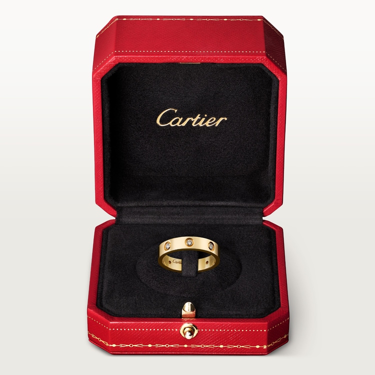 Replicate LOVE ring, small model, 8 diamonds(1:1 replica) - Original Replica Club