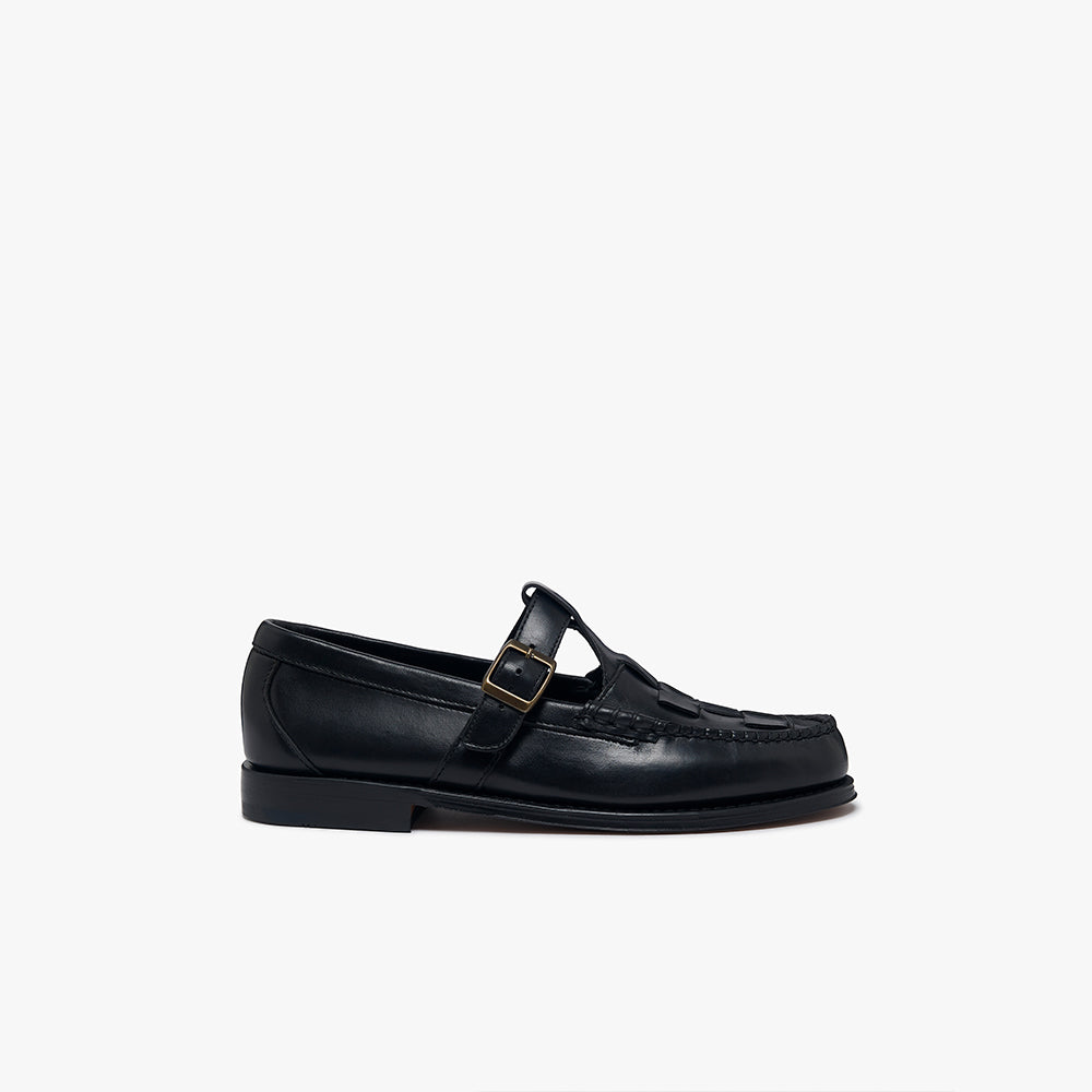 GH Bass - Sandales Weejun Fisherman - Noir