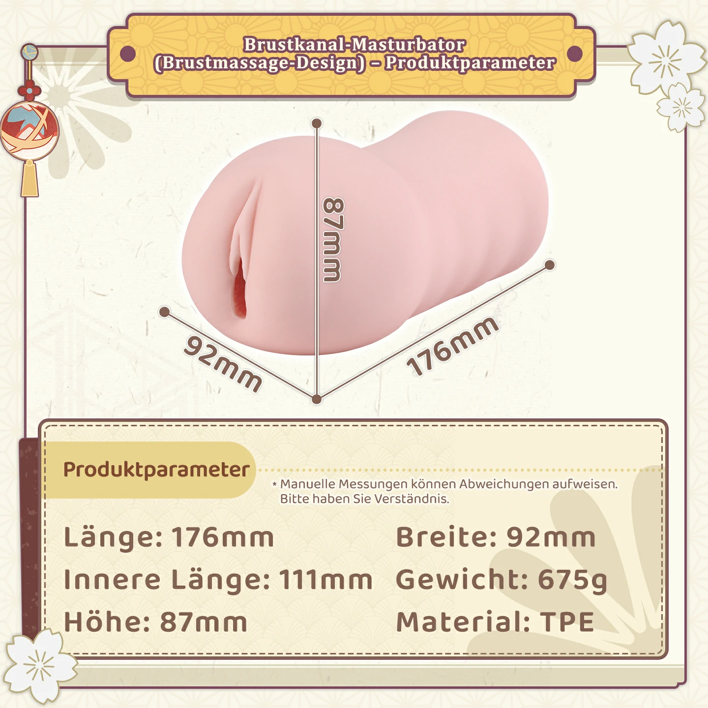 Dr.YUU Paizuri Brustkanal Masturbator mit mehrschichtigen Brüsten und Nippel-Tunnel – Bild 7