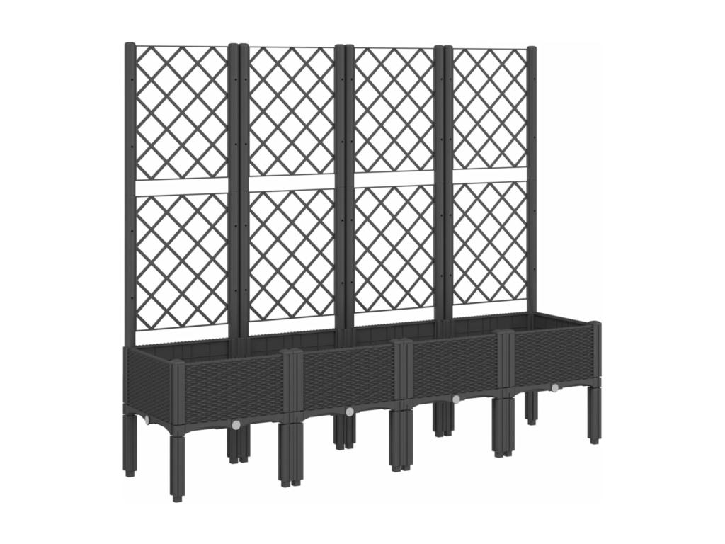 Con Decoratodo nrejado PP negro 160x40x142 cm