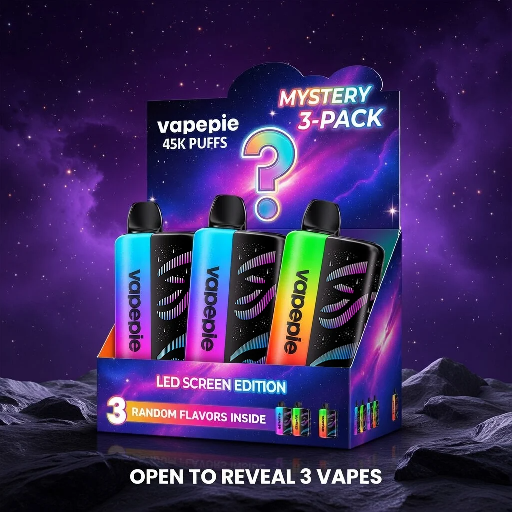 3x 🎁 Mystery Box 🎁 – Deine geheimnisvolle Überraschung! 🔥 Vapepie Galactic Gleam 45000 Züge