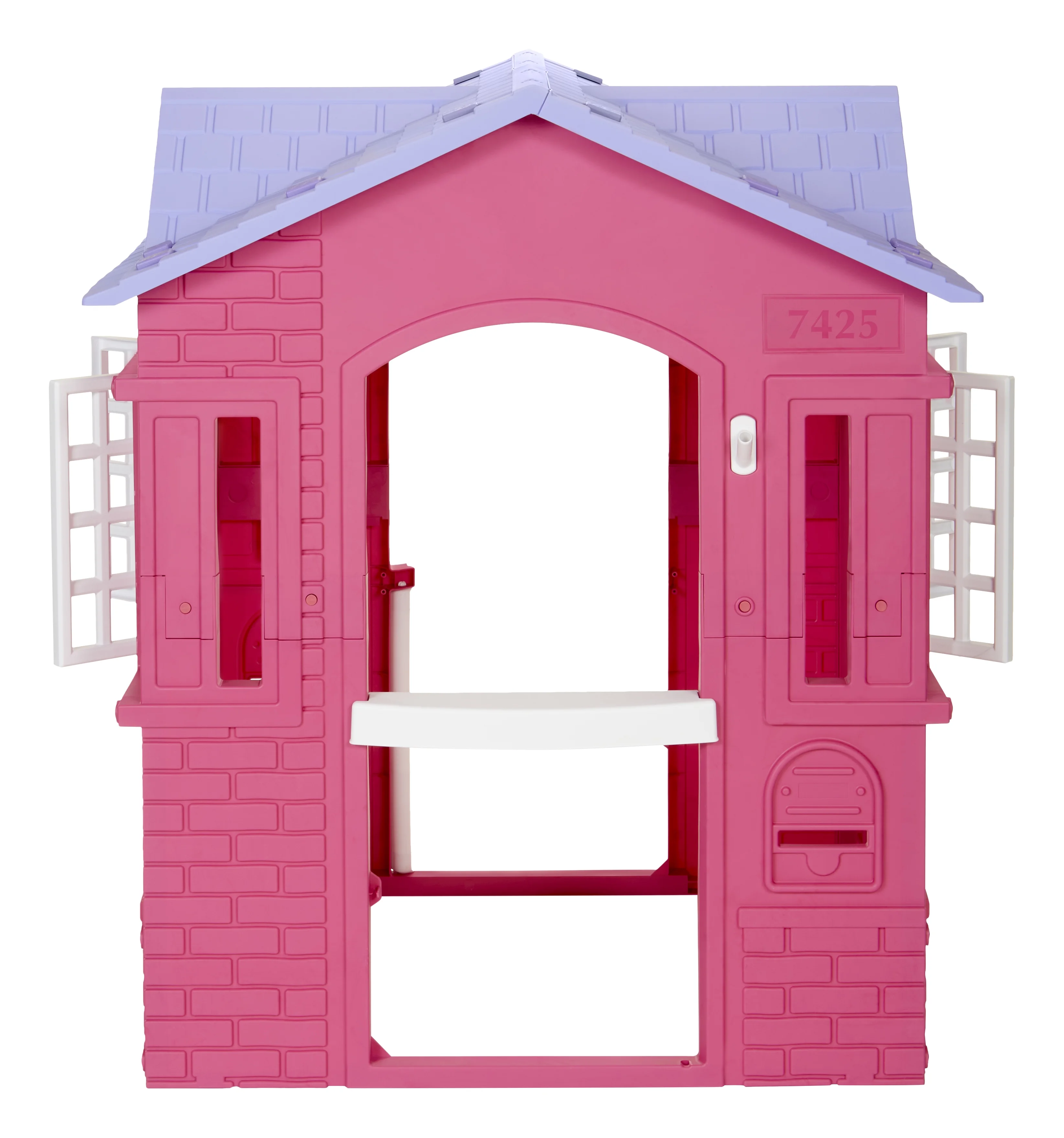 Little Tikes Cape Cottage House, Pink - Pretend Playhouse with Working Doors, Window Shutters, and Flag Holder, for Kids 2-8 Years Old - Image 4