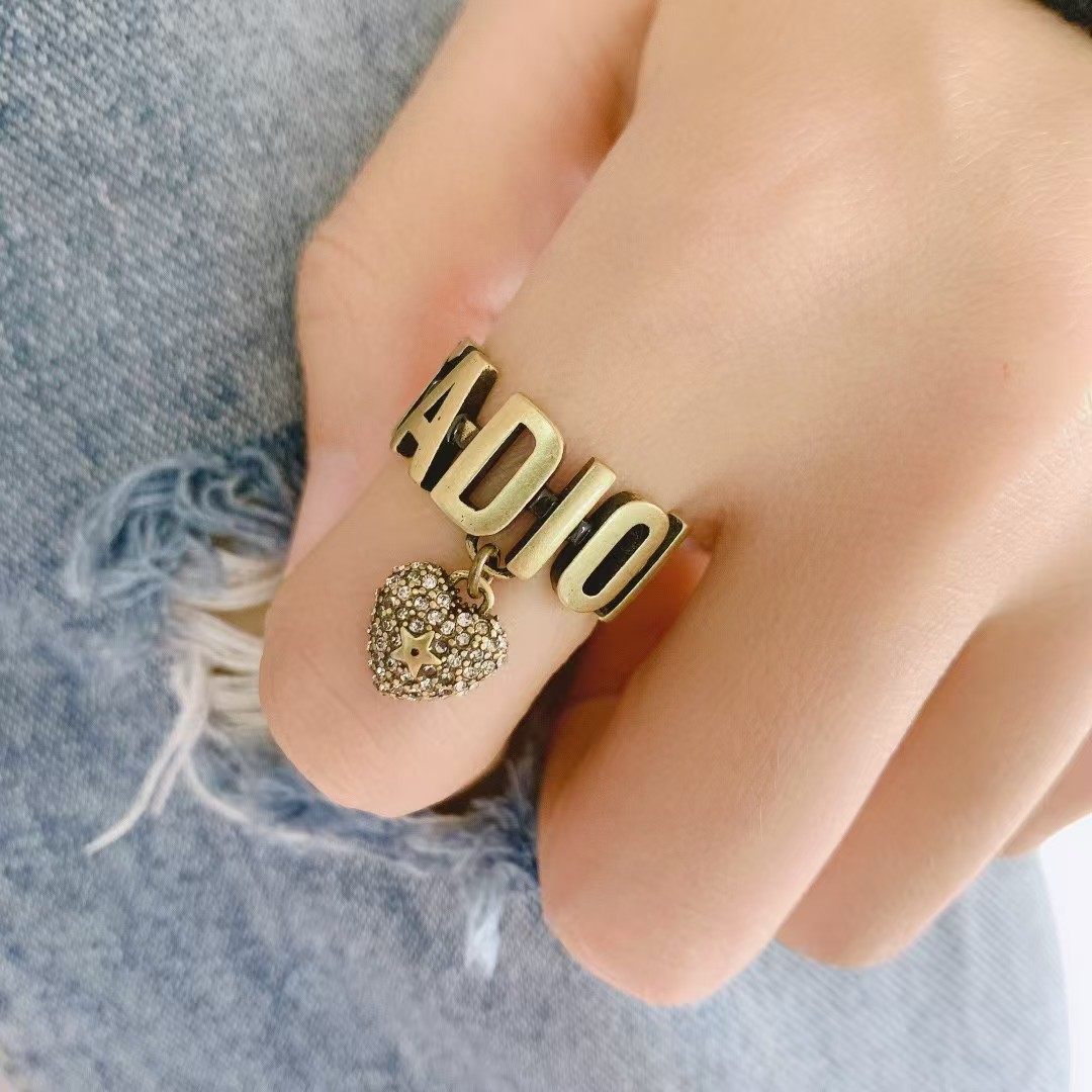 Dior JADIOR Heart Dangle Ring - Original Replica Club
