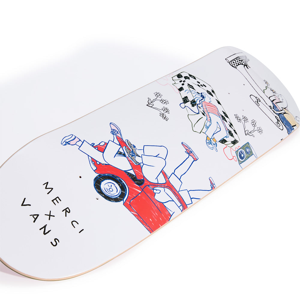 Vans x Merci - Planche Merci I'M Not Well Deck - Blanc