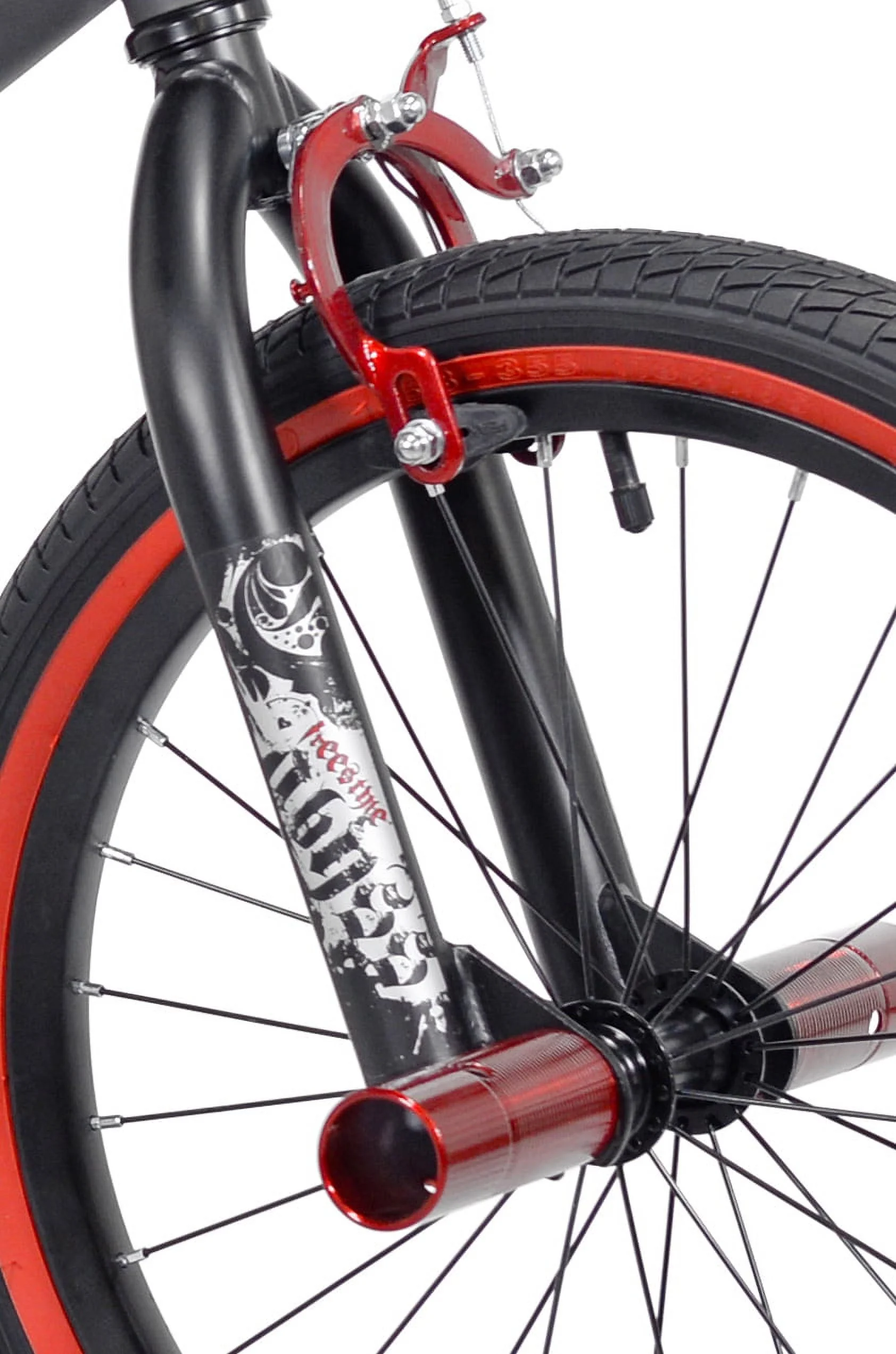 18" Kent Bicycle Abyss Freestyle BMX Bicycle, Fits Riders 3'2"-4'2", Gray, Child, Unisex - Image 6