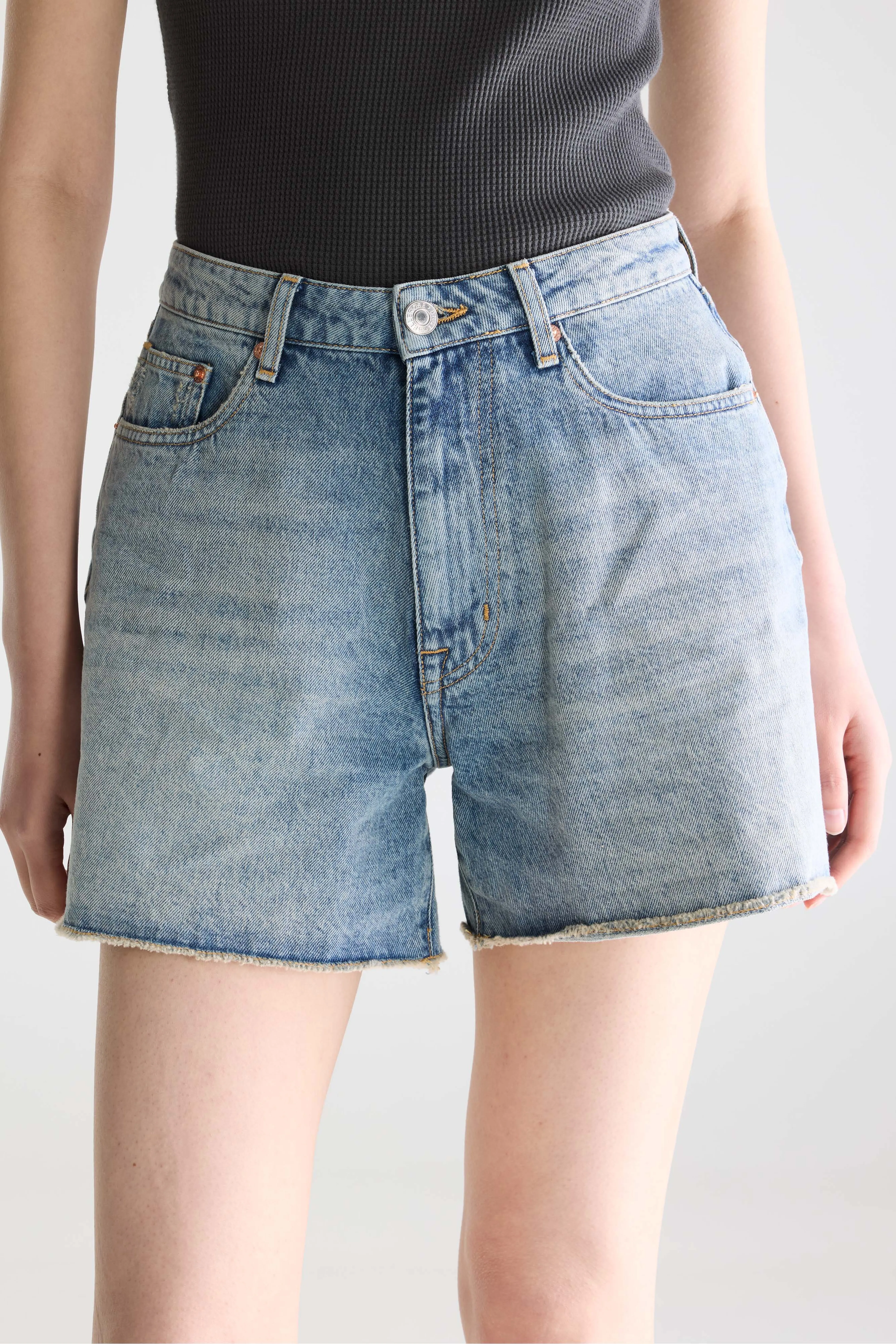 Bellerose Pactol wide denim shorts (261 / W / VINTAGE LT BLUE)