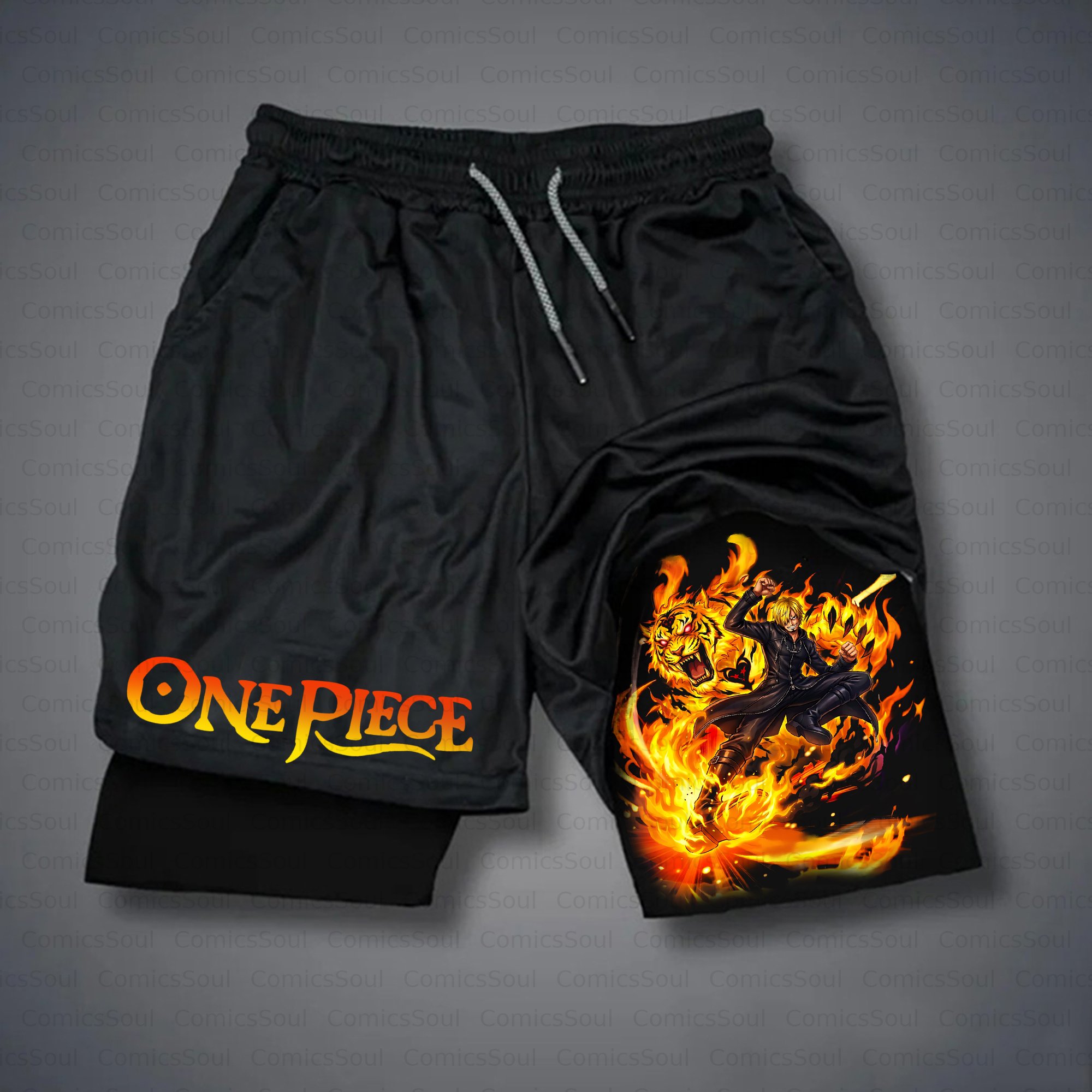 Unisex Casual Anime Style Shorts
