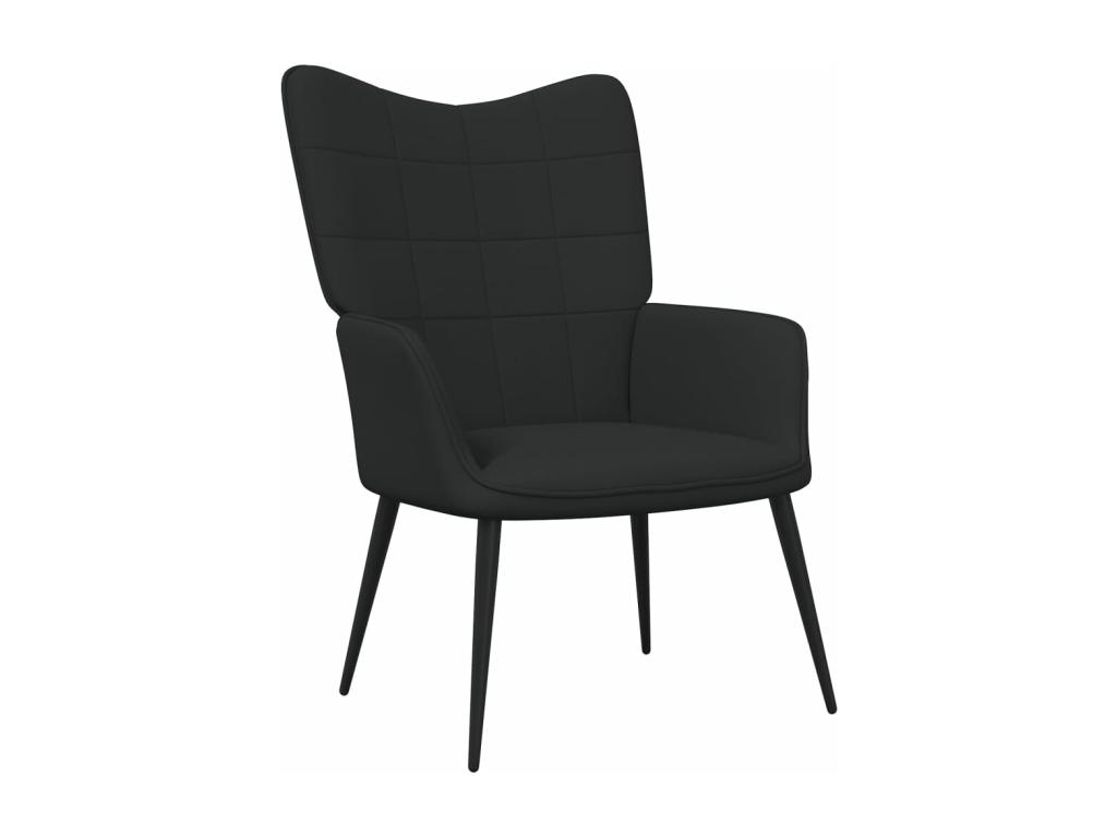 Sillón de Cozetiq de tela negro
