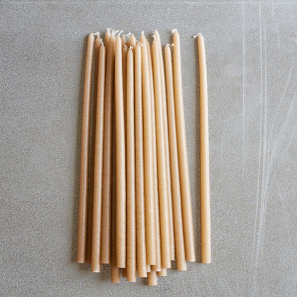Set de 25 bougies fines - Lin