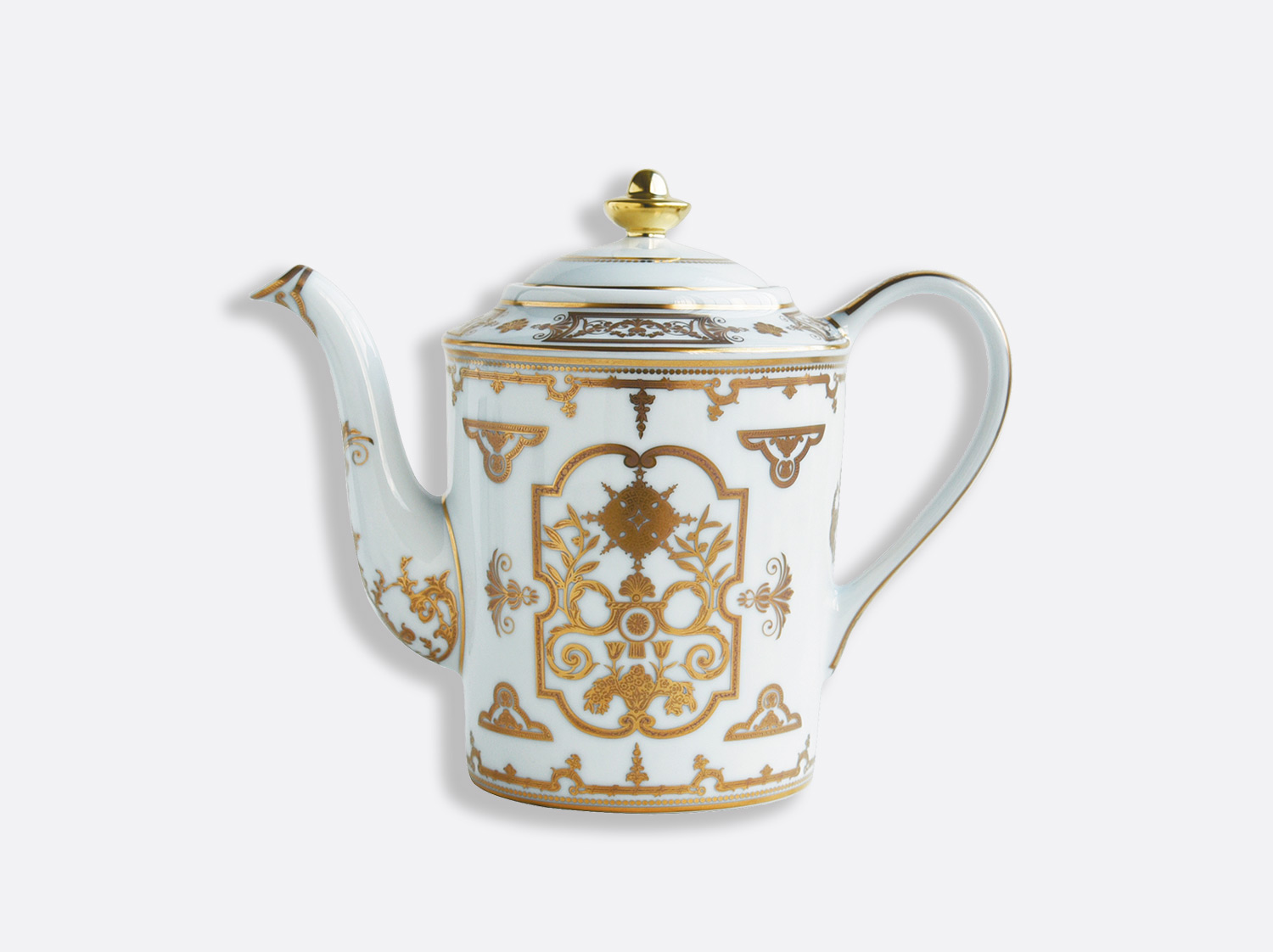 Grand coffret service à thé (théière, crémier, sucrier, 6 tasses et soucoupes thé)
