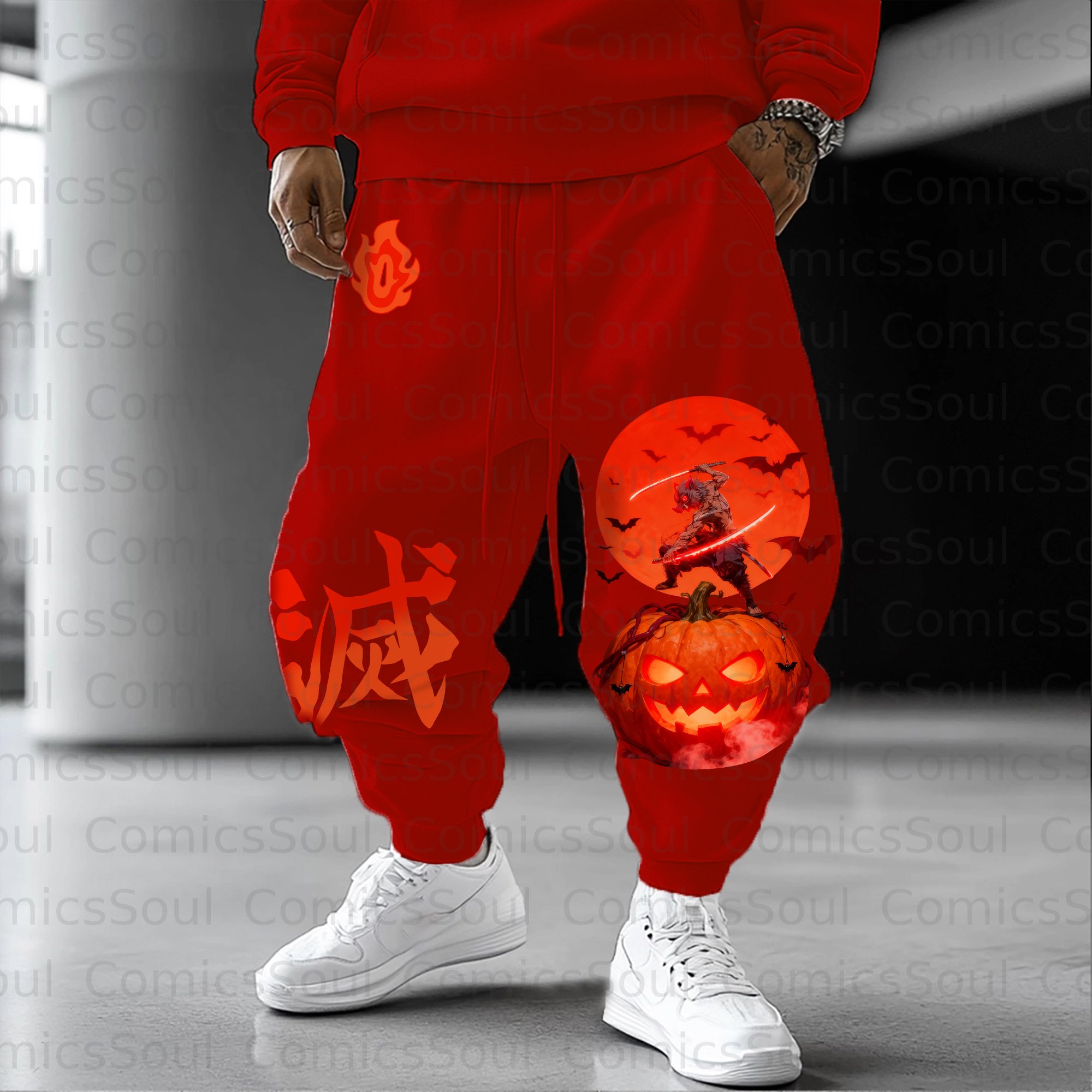 Unisex Halloween Anime Inspired Vintage Pants