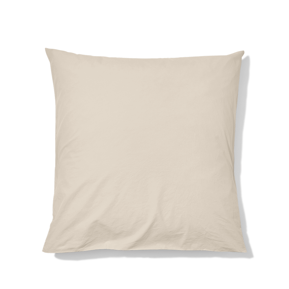 Taie d'oreiller en percale de coton - Beige Dune