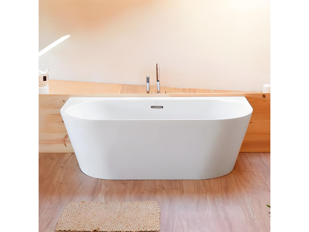 Bañera exenta TORINO MURO | Decoromantico  170 cm - Sin griferia