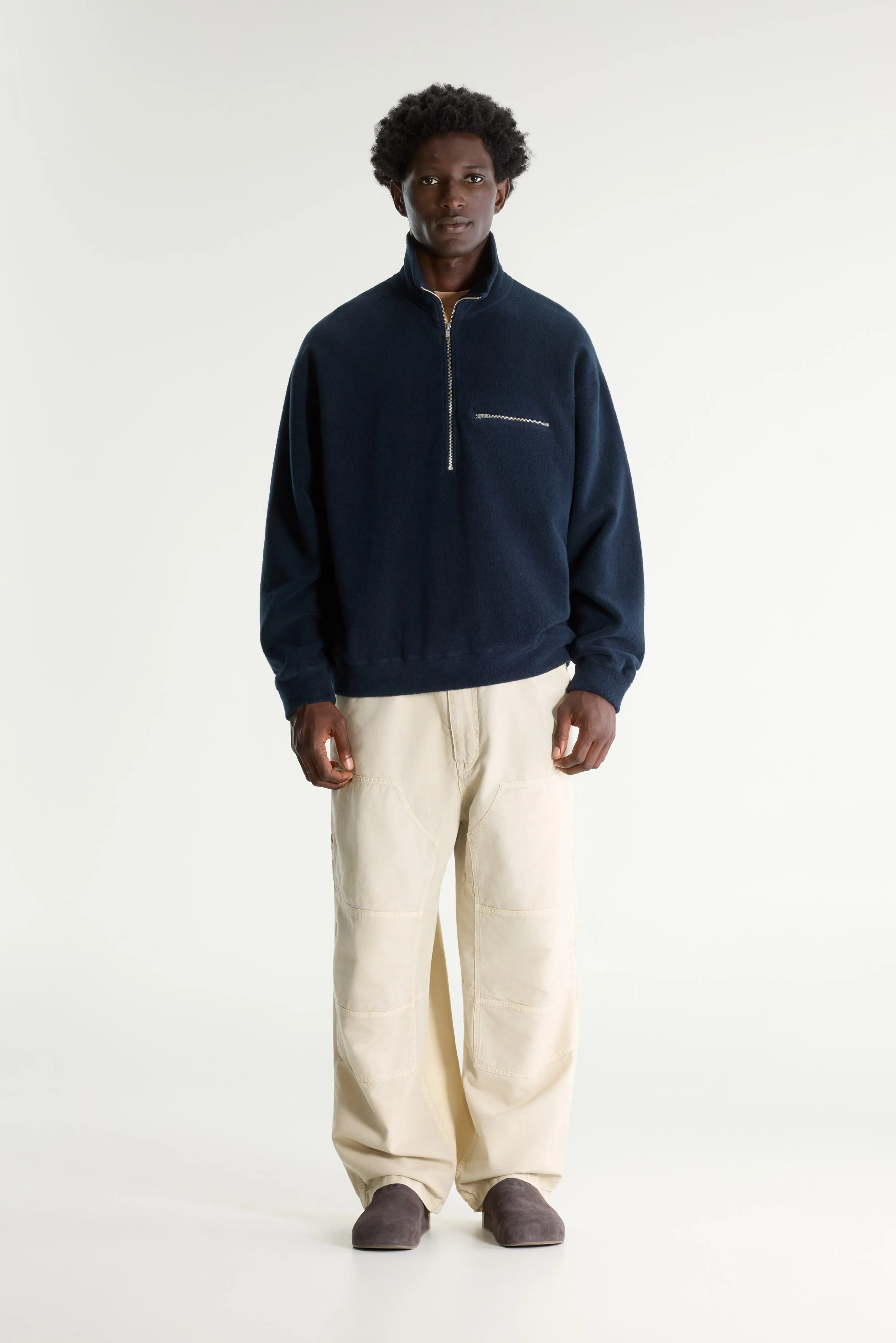 Bellerose Maber zipped-collar sweatshirt (261 / M / PARKER)