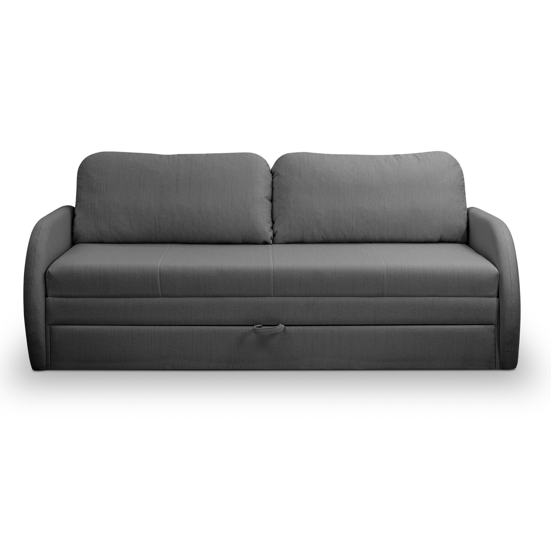 Sofá convertible de 3 plazas en gris oscuro ne2088v9