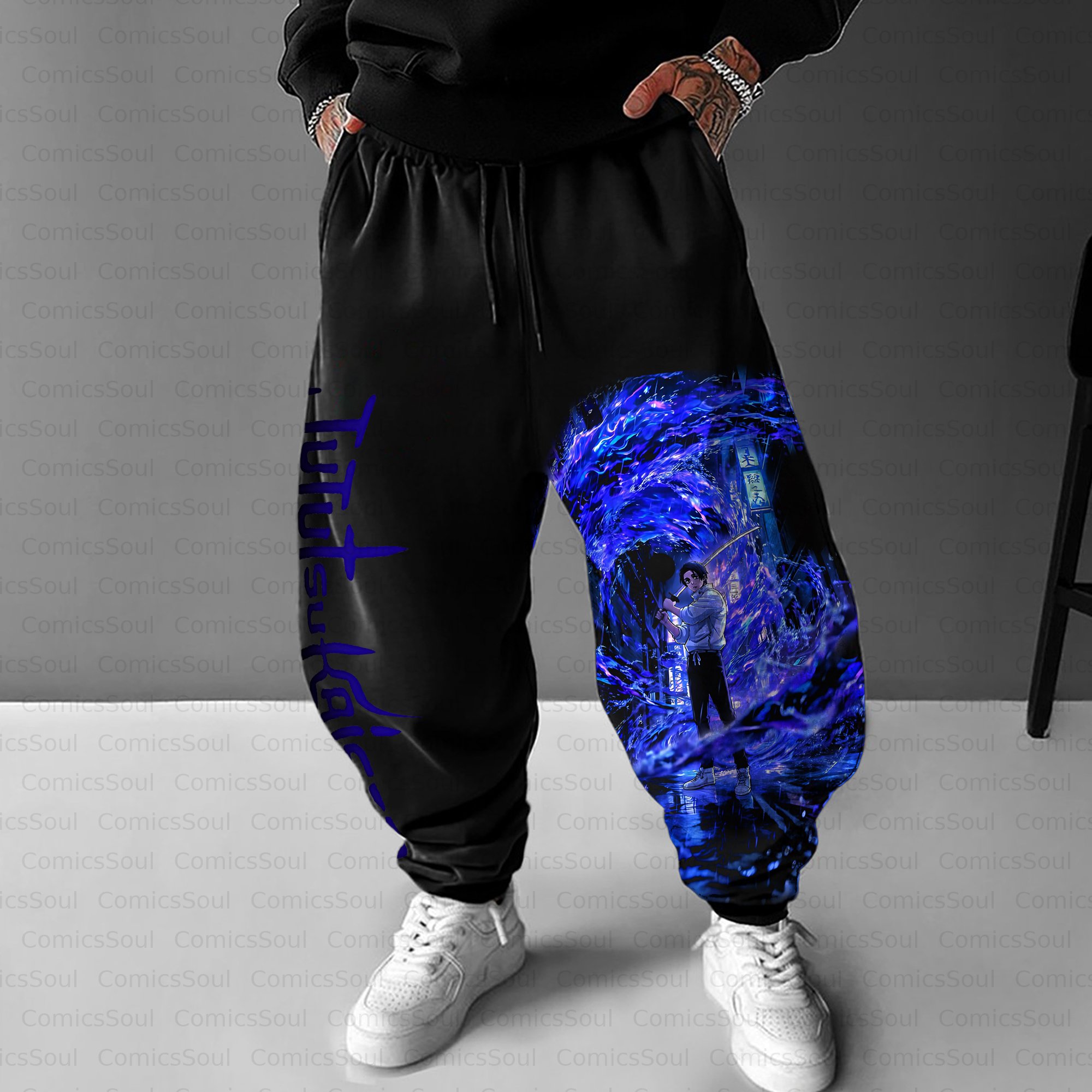 Unisex Casual Anime Streetwear Pant